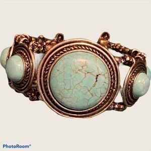 Women’s turquoise bracelet, BoHo style